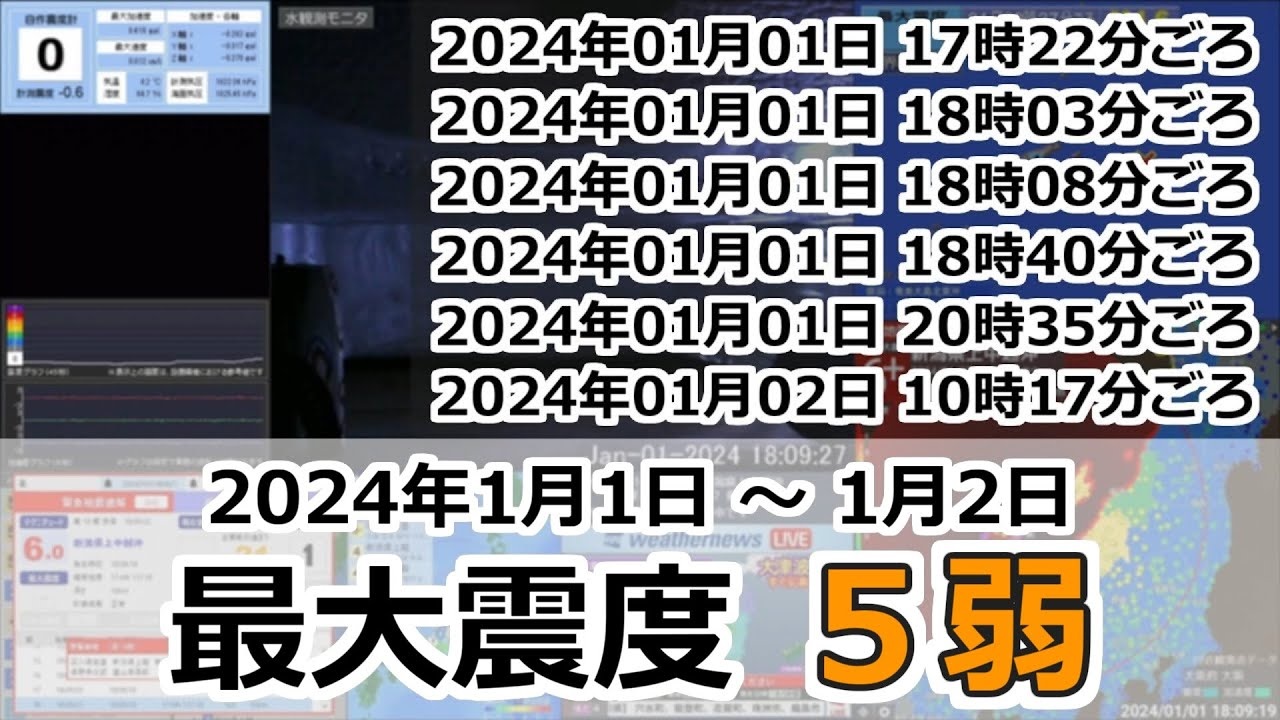 石川県能登地方で地震発生